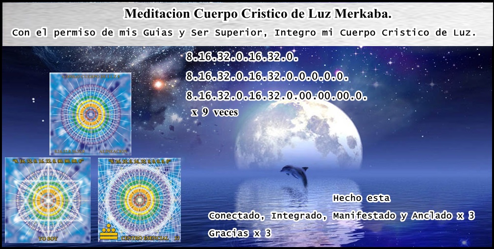 Meditación Cuerpo Crístico de Luz Merkaba